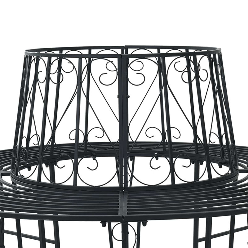 Outdoor Bench, Black
