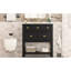 Meuble-lavabo de 30 po avec lavabo en céramique, structure en bois massif, armoire de rangement moderne à 5 tiroirs, lavabo,-1370497470