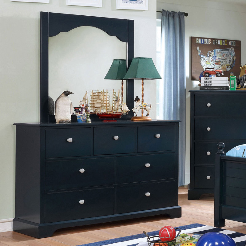 Commode, bleu