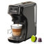 Machine à espresso multi-capsules 6-en-1 HiBREW H1B, compatible avec KCup *, Nes *, dosettes et café, cafetière à portion unique de 20 barres pour les bières chaudes et glacées