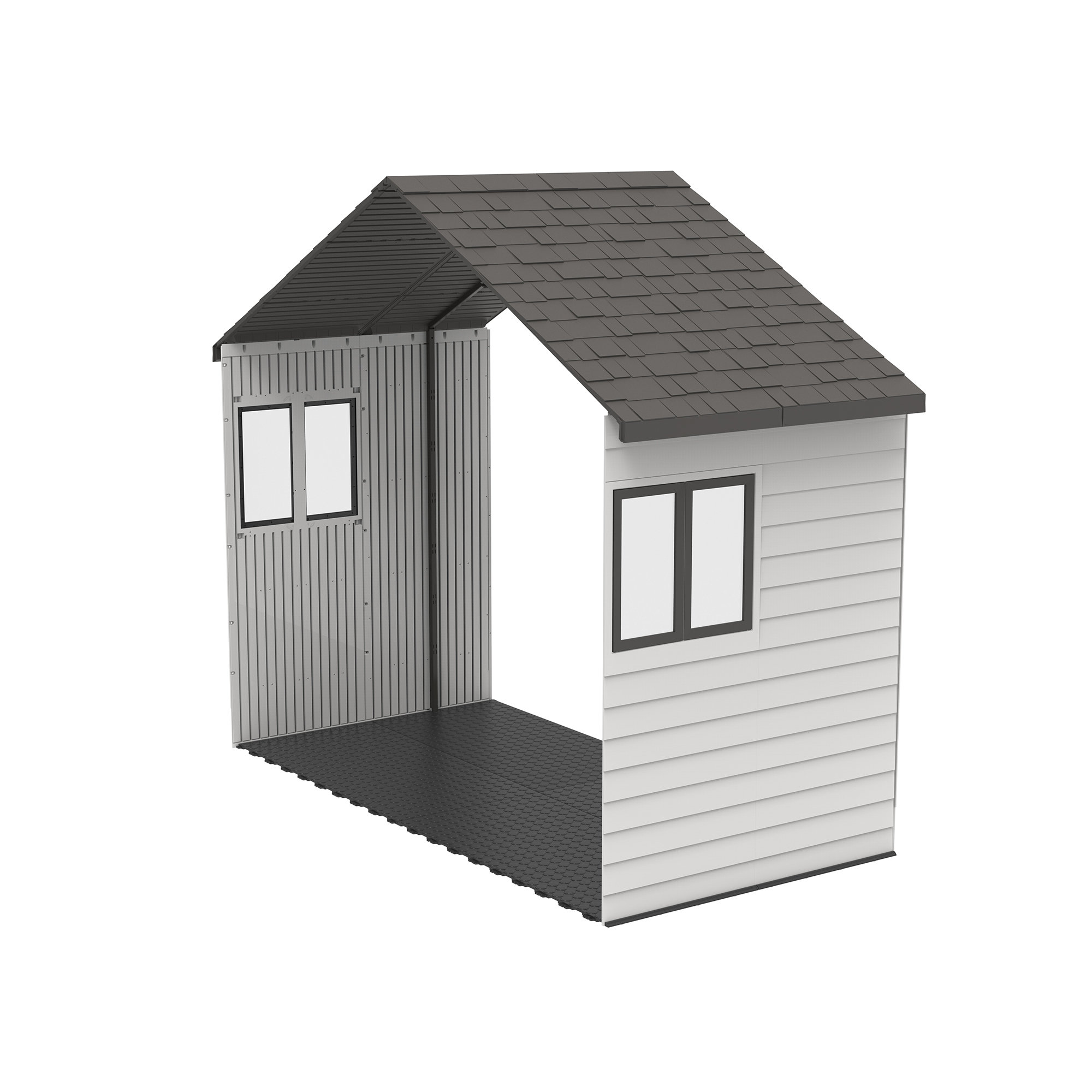 Lifetime High Density Polyethylene Plastic Storage Shed Extension Kit