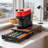 Pod Drawer Organizer And Machine Stand With Wood Top, Holds 40 Capsules, Modern Coffee Bar Storage Solution