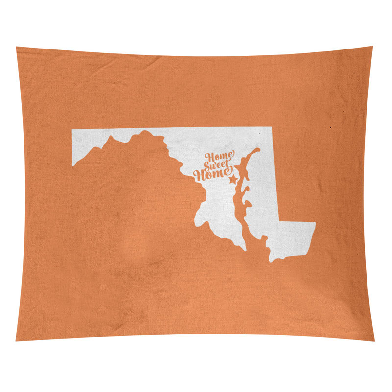 Tapisserie Home Sweet Annapolis, H 51 po x l 60 po, Orange