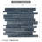 Flen 12" x 12" Glass Linear Tile-69401235