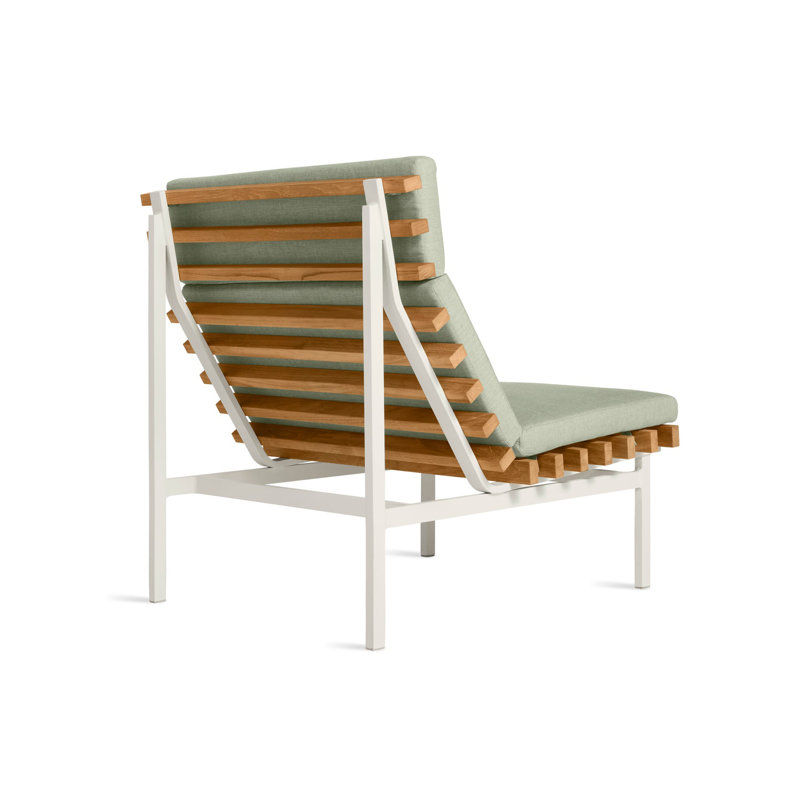 Perch Outdoor Chaise Lounge, Sunbrella Oasis, White