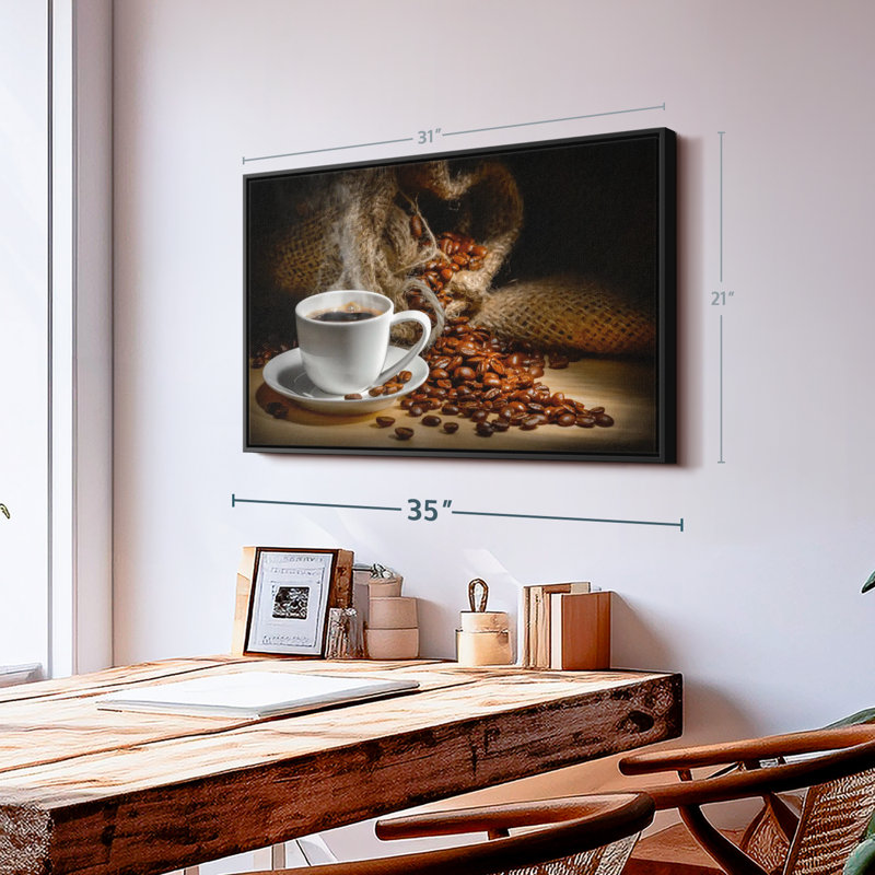 " Freshly Brewed Coffee ", 31" H x 21" W