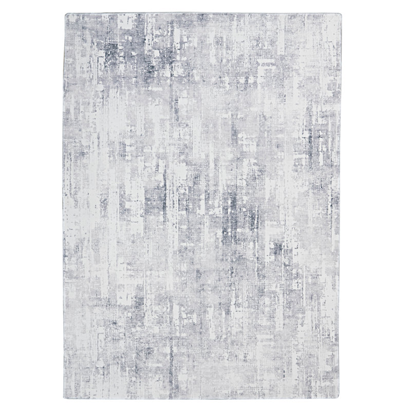 Antaniyah Faux Rabbit Fur Hand Tufted Rug, Rectangle 8' x 10'