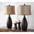 Ensemble de lampes de table brunes 28 po Xavier