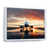White Floater Framed