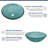 16.5"L x 16.5"W Glass Bathroom Vessel Sink Clear Circle Tempered Glass Bathroom Sink with Pop-up Drain-124049128-124049124