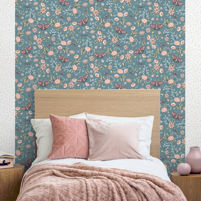 Papier peint Whimsical Meadow, Vert