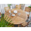 Golitz 6 - Person Acacia Wood Patio Dining Set with Round Table , Cushions Included