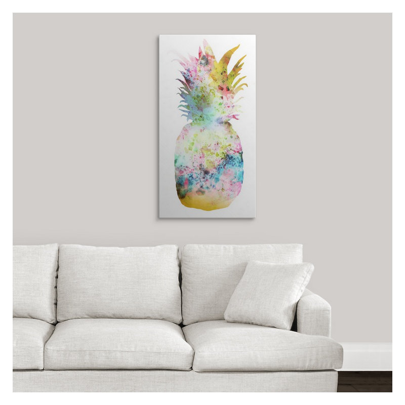 «Pineapple II», reproduction d'impression Tessio, H 36 po x l 18 po x P 1,5 po, Toile