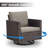 Nazime Outdoor Lounge Chair with Ottoman-1019815992