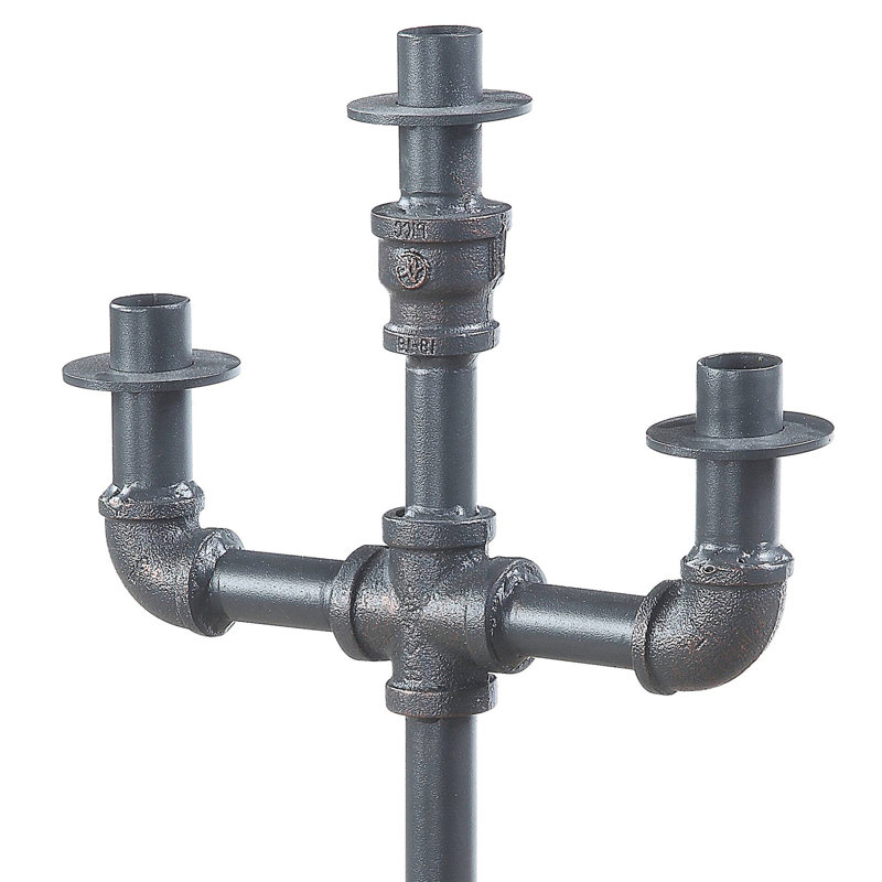 Porte-bougie gris sable
