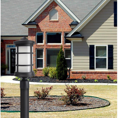 Artisan Cylinder Post Top Fixture with Frosted Acrylic Lens 3000K LED