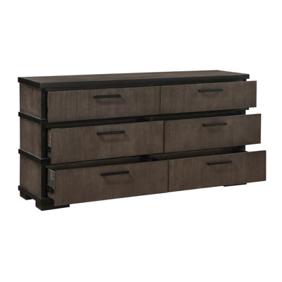Mobilier de chambre à coucher 2 pièces à 6 tiroirs et commode 1 pièce