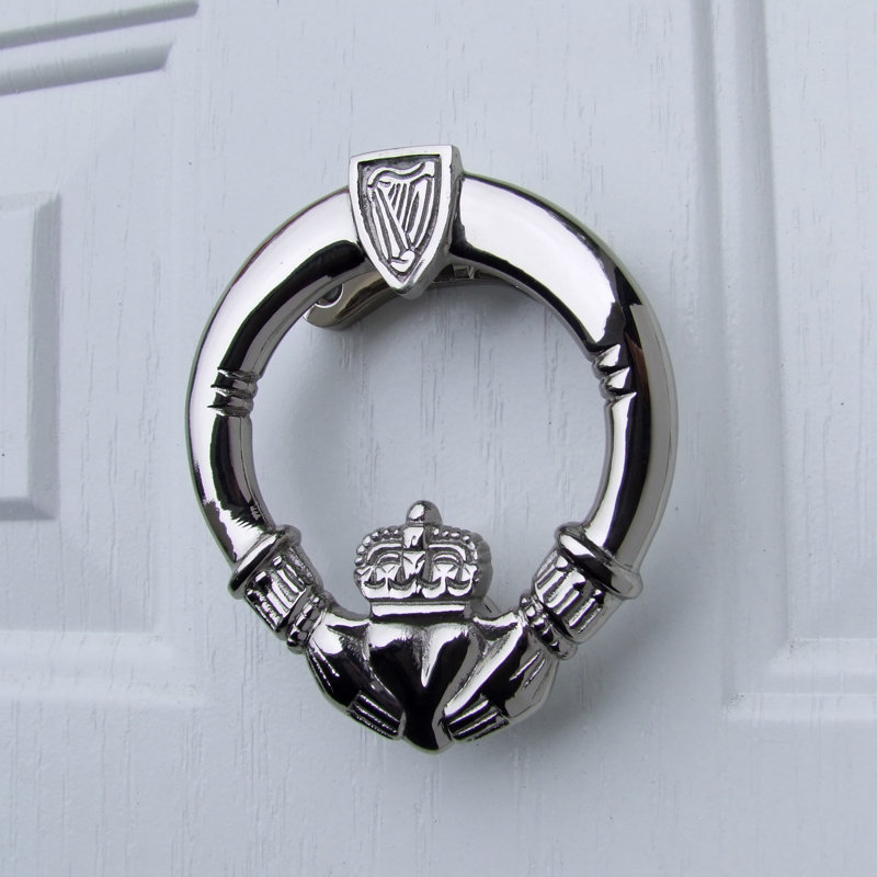 Heurtoir de porte Claddagh, Argent nickel