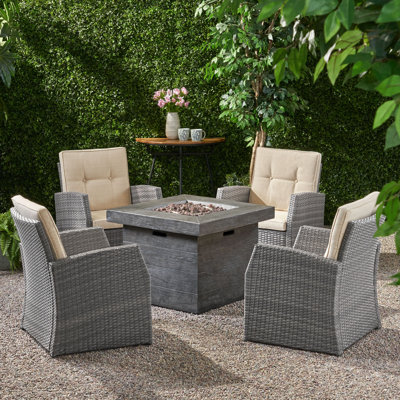 Calgary 4 - Person Patio Conversation Set with Cushions