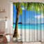 Arbre vert avec plage de sable blanc et exotique avec 12 crochets-252628281