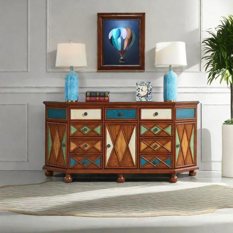 Buffet multifonctionnel rétro de style américain, Brun