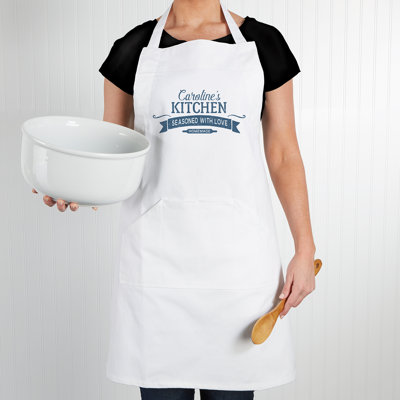 Solid Colour Linen Bib Apron