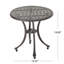 Table d'appoint d'extérieur en fonte d'aluminium 19 po