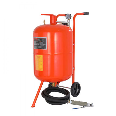 20 Gallon Sand Blaster, 60-110 PSI High Pressure Sandblaster, Portable Abrasive Blasting Tank, Air Sand Blasting Kit with 4 Ceramic Nozzles and Oil-Water Separator for Paint, Stain, Rust Removal