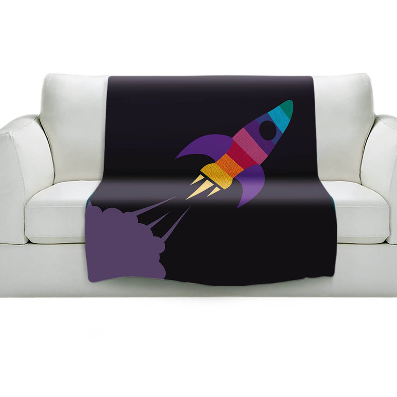 Couverture sherpa à la chambre de fusée, l 51 po x L 60 po