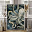 Art mural encadré sur toile - Pieuvre rétro aux couleurs de l'océan profond - 16 po x 24 po, 24 po x 36 po-129684478-129684479