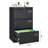 Filing Cabinet Lateral File Cabinet 3 Drawer, Blcak Locking Metal File Cabinets Three Drawer, Office Filing Cabinet With Lock Drawers For Home Office/Legal/Letter/A4/F4-121226211