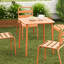 Table carrée pour l'extérieur Brick Red