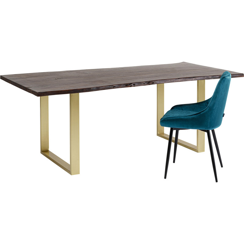 Table Harmony, dark brass, 76cm H x 180cm L x 90cm W