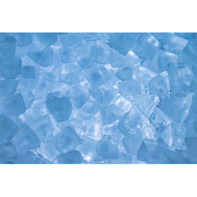 Ice Cubes Background - Wrapped Canvas Print