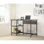 Raniel Writing Desk with 2 Storage Shelves & Metal Frame