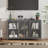Metal Accent Cabinet with Three Tempered Glass Doors - Adjustable Feet, Multi-Room Use-106647173