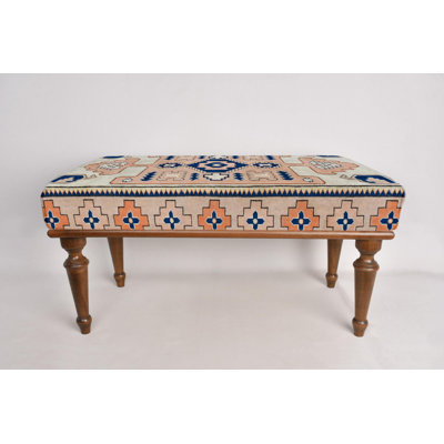 Ottoman Bench, Upholstered Bench, Turkish Rug Bench, Kilim Bench, Home Decor Bench, Handmade Bench, Coffee Bench, Dining Table Bench, by Dakota Fields