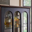 Vitrines noires en bois massif