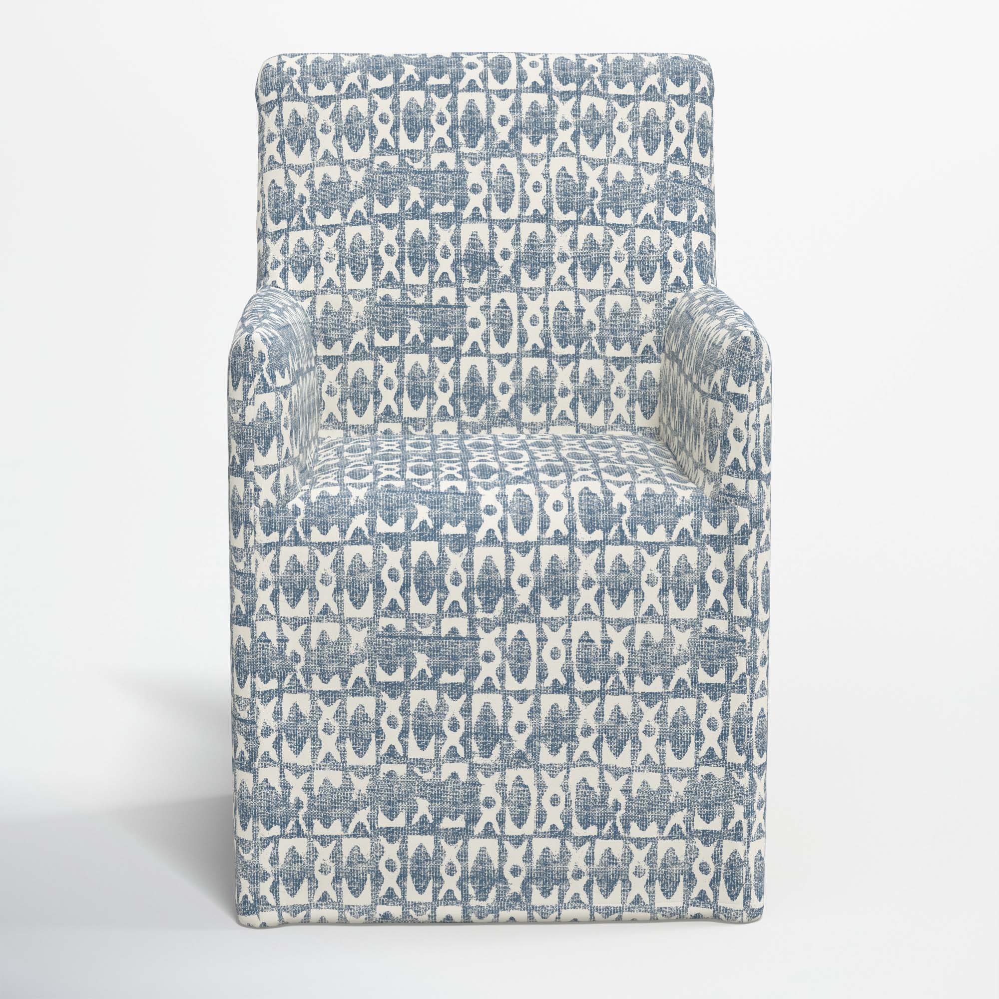 Ivanka Dining Chair, Texture Block Blue