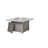 Appomattox Square Aluminum Propane Smokeless Fire Pit Table with Hidden Fuel Tank