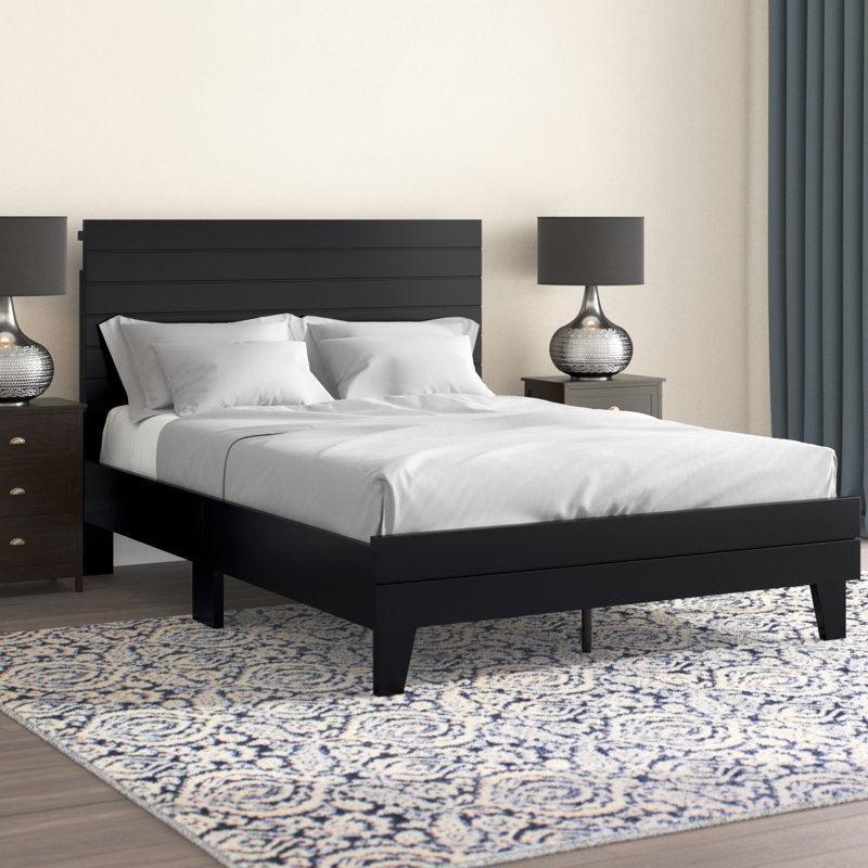 Wade Logan® Amarys Shiplap Platform Bed Frame & Reviews | Wayfair