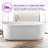 59" x 29.5" Freestanding Soaking Bathtub-89825946