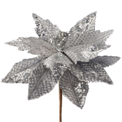 Fabric Poinsettia Arrangement