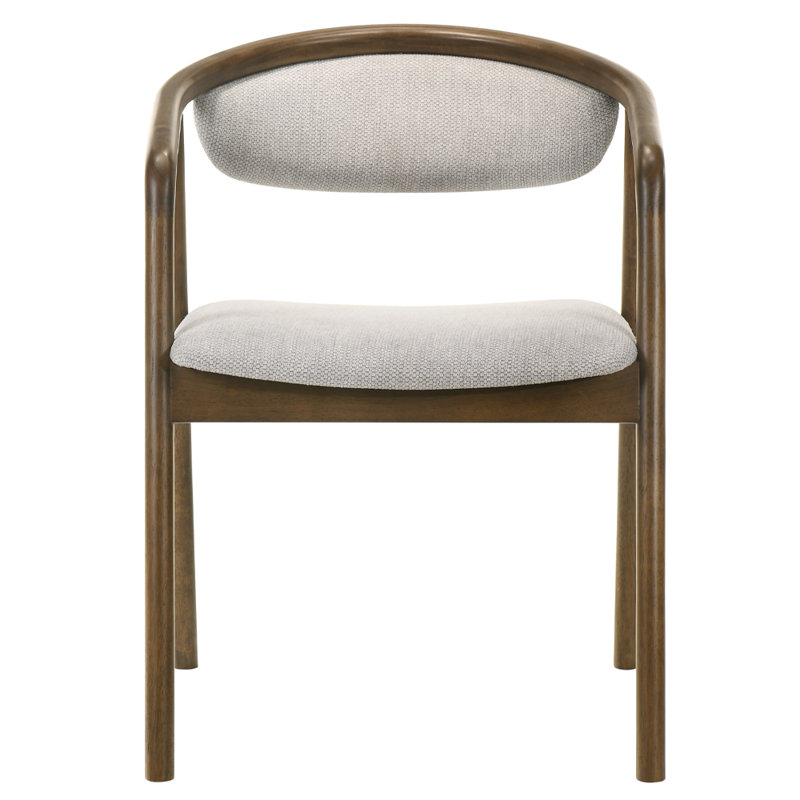 Chaise d'appoint en chenille et noyer