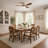 AuraVista 52" Modern 3-Blade Ceiling Fan with Light Kit & Remote Control – Flush Mount for Sleek, Space-Saving Design-123818174-123818172