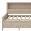 Lit de jour avec tablettes de rangement et 3 tiroirs-660109865