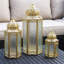 Ensemble de lanterne marocaine de style bougie marocaine pour le plancher, les décorations du Ramadan, la décoration intérieure, le patio extérieur ou le porche, les mariages-604546432