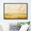 «Pastel Meadow Landscape with Open Fields and Gentle Sky», reproduction d'art sur toile encadrée