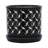 Outdoor and Indoor Planters with Saucer for Home Decor - Stylish Flower Pots for Living Room, Patio, or Garden - Set of 2, 7", 5", Black & White-971444427