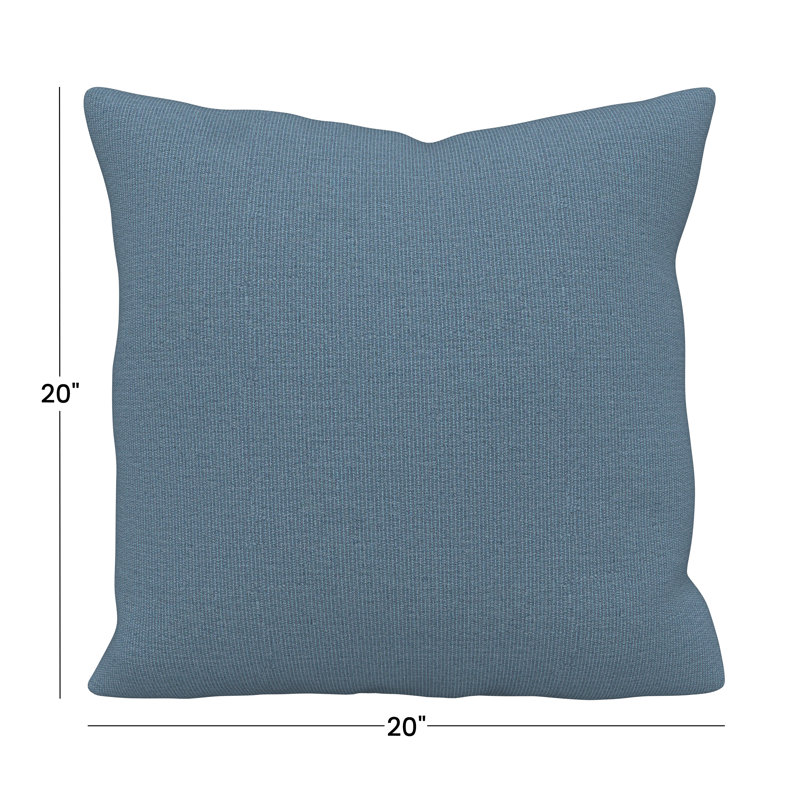 Gabi Sunbrella® Indoor/Outdoor Throw Pillow, Square 20", Spectrum Denim Sunbrella® Plainweave
